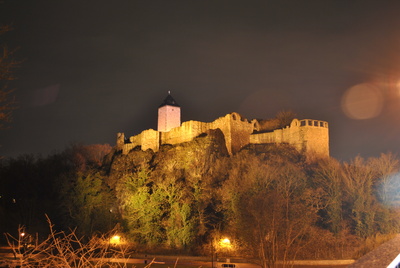 Burg Giebichenstein am Abend