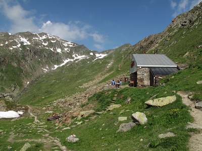 Badus-Hütte über dem Tumasee