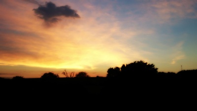Sonnenuntergang in Malsch