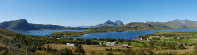 Modelleisenbahnlandschaft auf den Lofoten