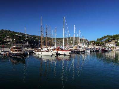 Boote im Hafen von Port Sóller
