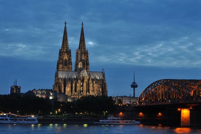 Köln - der Dom zur blauen Stunde