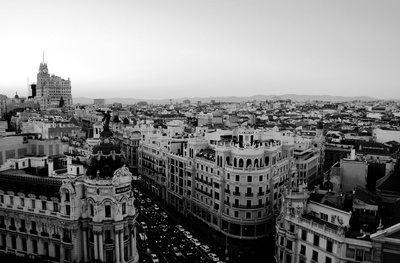 Panorama über Madrid