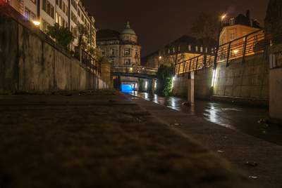 Bayreuther Innenstadt bei Nacht