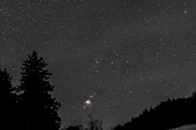 Sternbild Orion beim Untergang