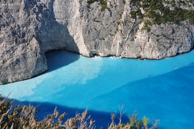 Türkisfarbenes Meer auf Zakynthos