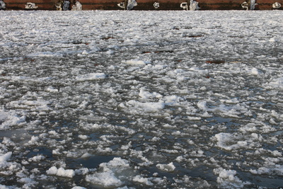 gefrorene Elbe