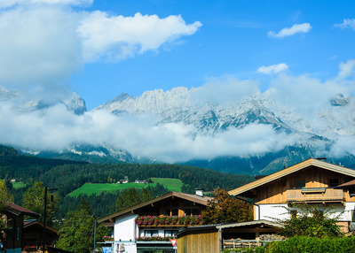 Blick zum Wilden Kaiser