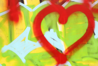 Graffiti mit Herz