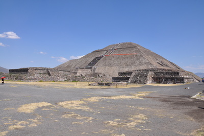 Sonnenpyramide in Teotihuacán