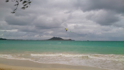 Kiten auf Hawaii