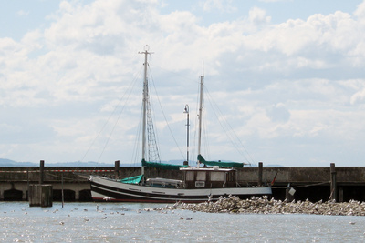 Fischerei-Trawler am Bodensee