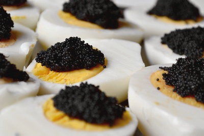 Kaviar auf Ei