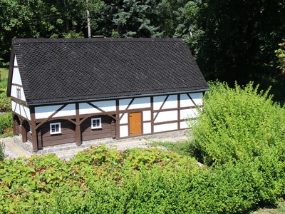 Miniatur Umgebindehaus Oberlausitz