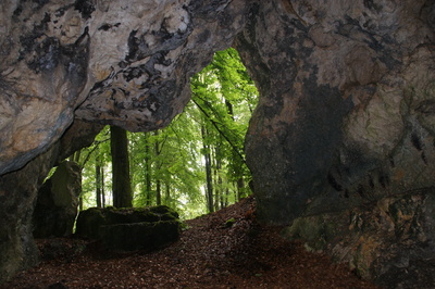 In der Höhle Hohlenstein