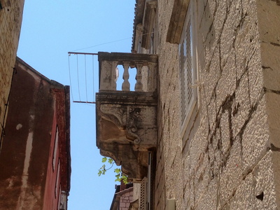 alter Balkon in Kroatischer Altstadt