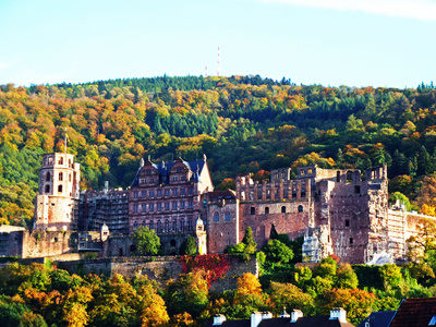 Schloss Heidelberg im Herbst