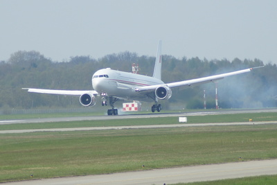Boeing 747-4 FS bei der Landung