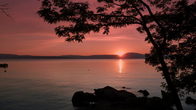 Sonnenuntergang auf der Insel Krk