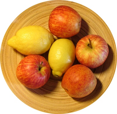 Äpfel und Zitronen