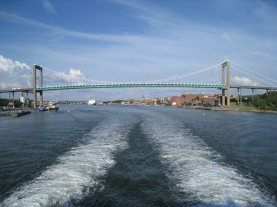 Göteborg mit Älvsborgsbron über den Göta älv