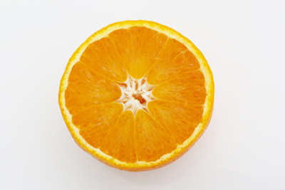 Scheibe einer Orange