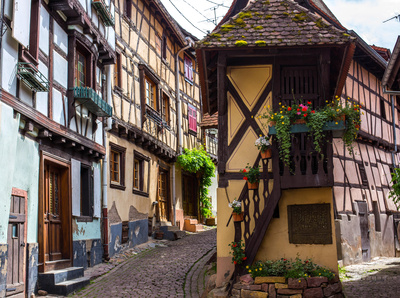 Fachwerk-Idylle in Eguisheim