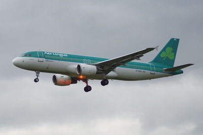 Airbus A 320 geht zur Landung - Air Lingus