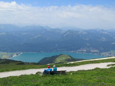 Freie Sicht auf den Wolfgangsee