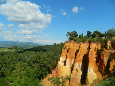 Der Ockersteinbruch von Roussillon / Provence
