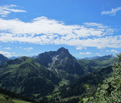 Wolkenband über dem Großen Widderstein