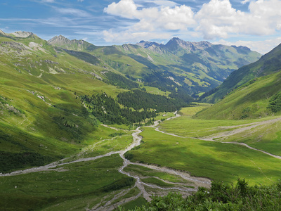 Sicht ins Calfeisental