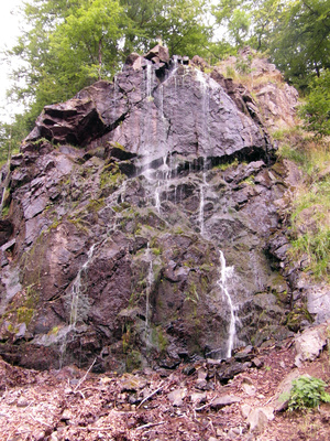 Wasserfall Felswand