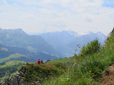 Schwache Sicht in die Urner Alpen