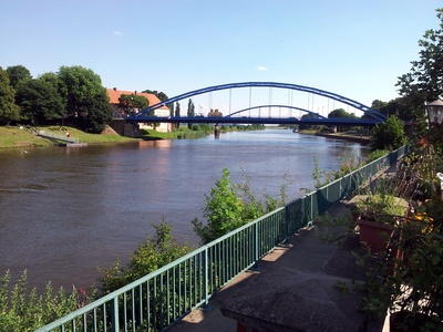 Brücke über Weser bei Hoya