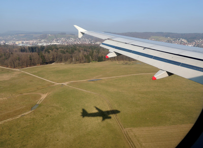 Landung in Zürich