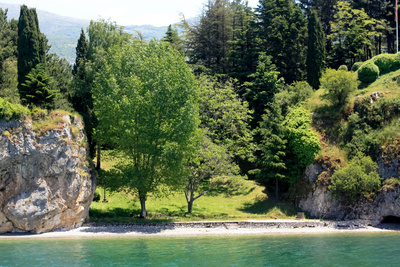 Kleiner Badestrand am Ohridsee