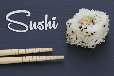Sushi (mit Schriftzug)