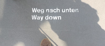 Weg nach unten