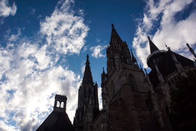 Ulmer Münster im Gegenlicht