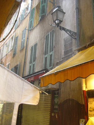 Regen in Nizza