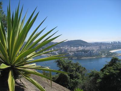 Rio, Blick vom Zuckerhut auf die Botafogo Bucht