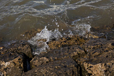 Ebbe, keine Wellen am Wattenmeer