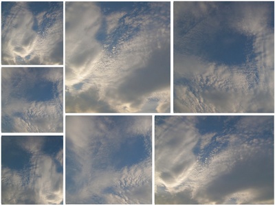Wolkenbildungen am Abend