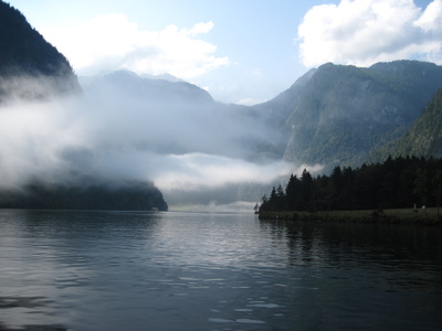 Morgennebel am Königssee