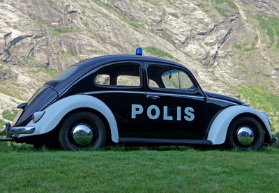 Polizeiauto in Norwegen