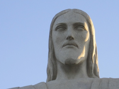Kopf der Christus-Statue Cristo Redentor /Rio