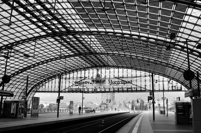 Berlin, Hauptbahnhof in S/W