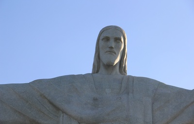 Christus-Statue Cristo Redentor Nahaufnahme