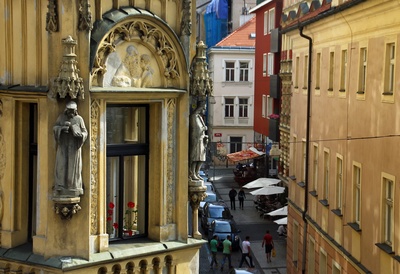 Strassenszene in Prag